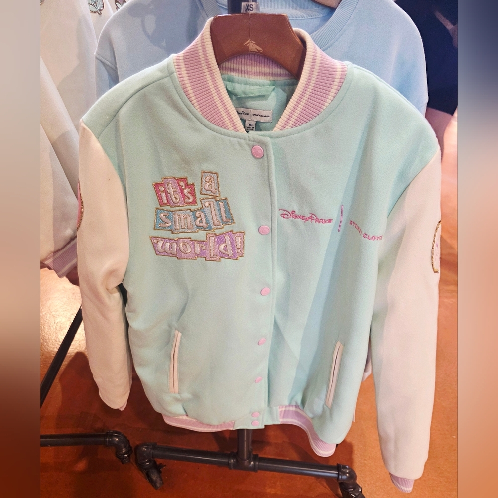 Disney Parks Stoney Clover Ln Its A Small World Varsity Jacket
